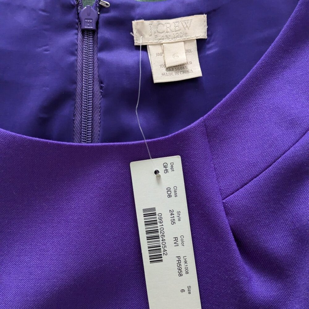 NWT J.Crew Emmaleigh Dress In Italian Merino Wool Size 6 - Picture 14 of 16